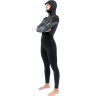 Гидрокостюм женский DAKINE WOMEN'S MISSION CHEST ZIP HOODED 5/4/3mm Black, размер 12 DK22W543HMZ (0604565596451)